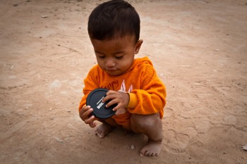 Das kleinste Waisenkinder vom Savong Orphan Centre
