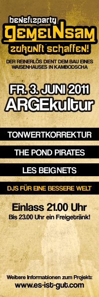 Flyer Benefizparty Salzburg