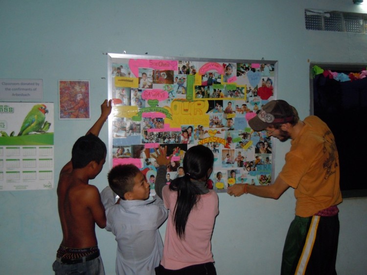 Aufhängen der Wand