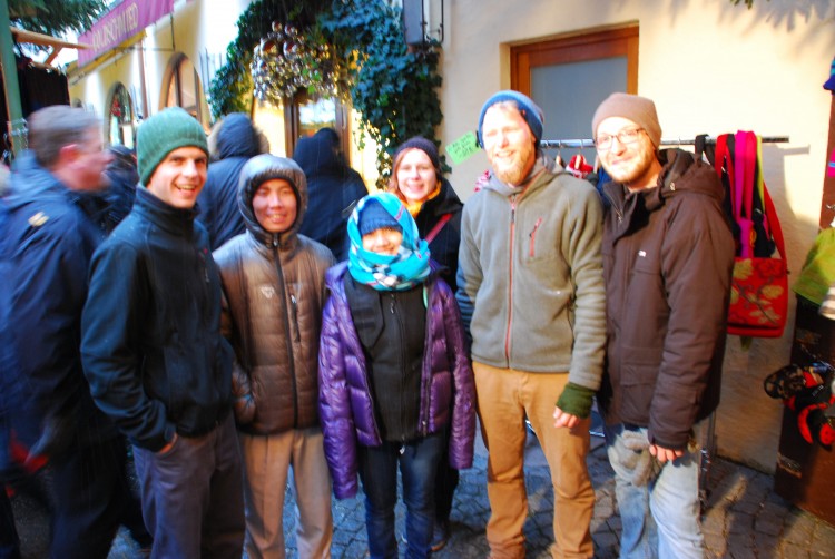 Beim Weihnachtsmarkt in Salzburg