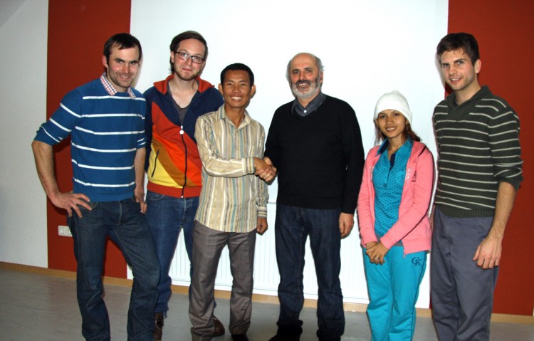 Gruppenfoto mit der Firma Kitzler in Wiesensfeld