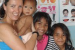 Manuela mit den Kindern