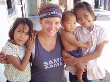 Jana mit den Kindern