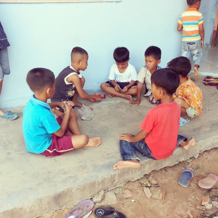 Die Kinder beim Spielen