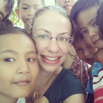 Ines mit den Kids