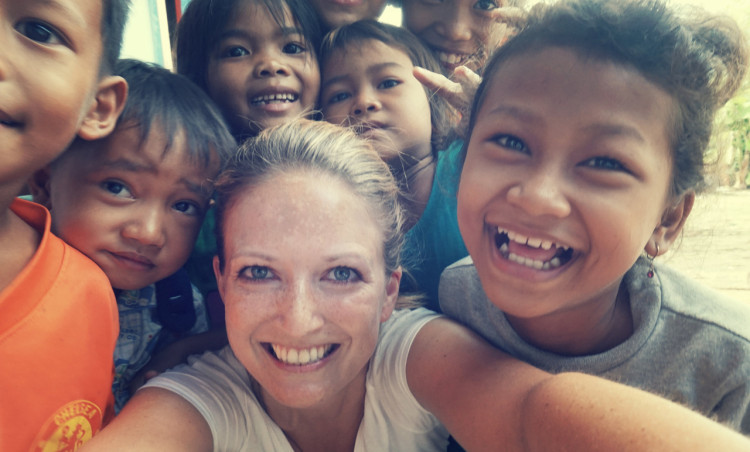Ingrid mit den Kids